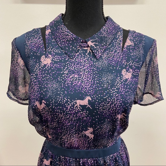 Modcloth Lace & Mesh Horse Dress - Picture 2 of 7